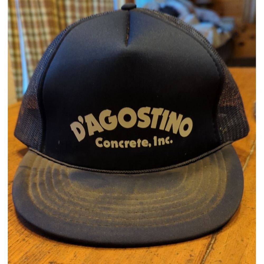 Vintage Snapback Hat Cap Trucker D'Agostino Concrete Inc.